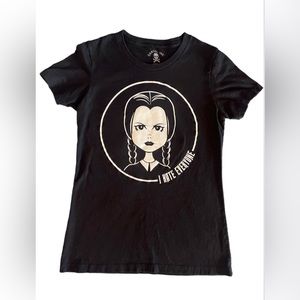 Cartel Ink I Hate Everyone Tee Wednesday Adams Size Small